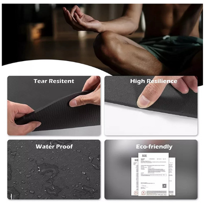 UMINEUX Yoga Mat Extra Non Slip Yoga Mats for Women Black