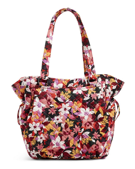 Vera Bradley Women's Recycled Cotton Glenna Satchel Rosa Floral