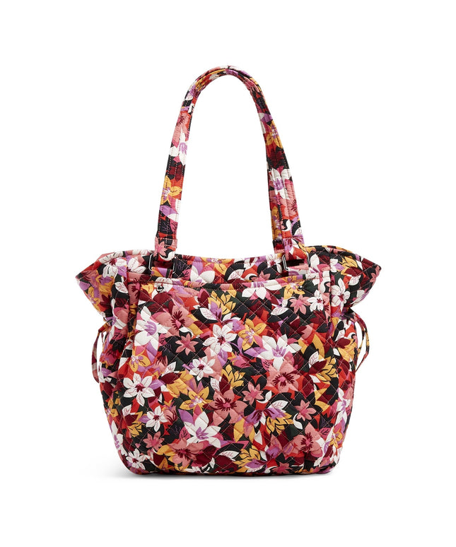 Vera Bradley Women's Recycled Cotton Glenna Satchel Rosa Floral