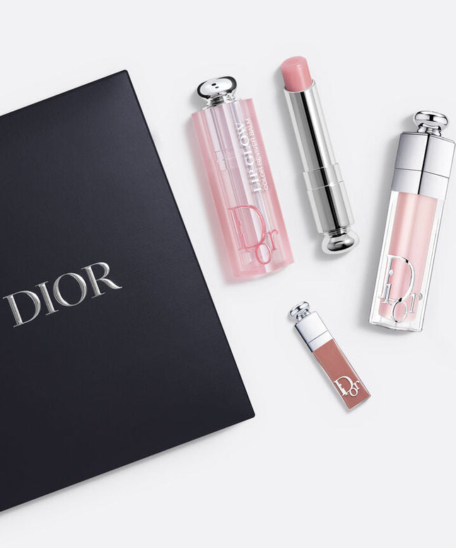 Dior Addict Lip Essentials 3pc Set + Gift Box Lip Glow & Maximizer New