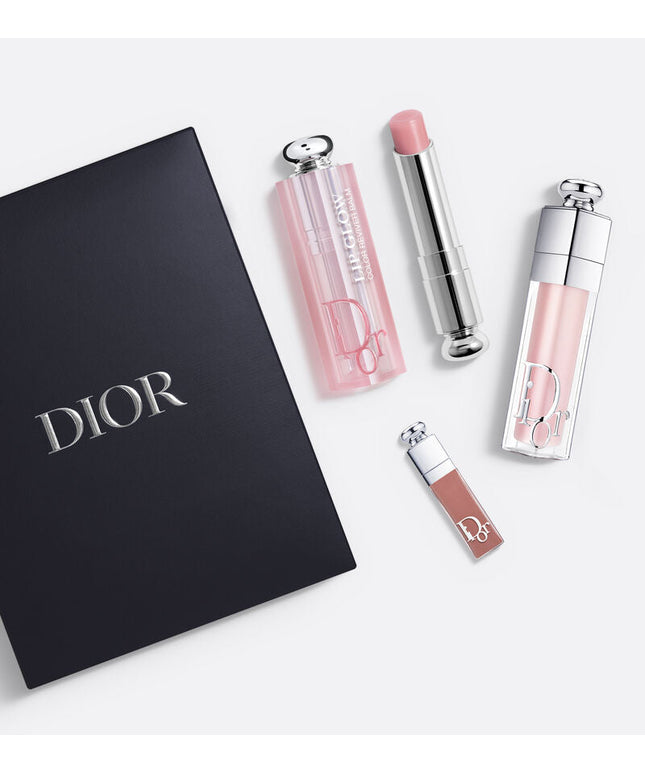 Dior Addict Lip Essentials 3pc Set + Gift Box Lip Glow & Maximizer New