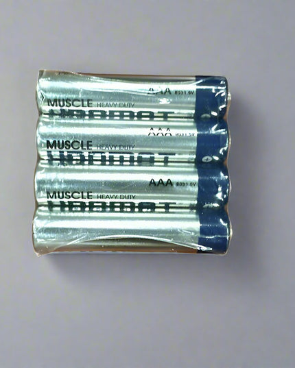 Unomat Muscle Heavy-Duty AAA Batteries, 1.5V, Pack of 4