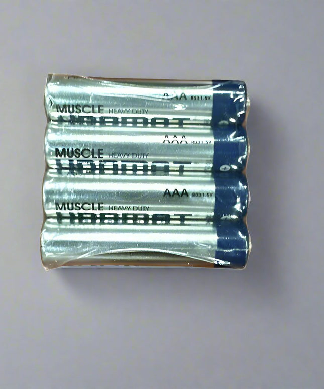 Unomat Muscle Heavy-Duty AAA Batteries, 1.5V, Pack of 4