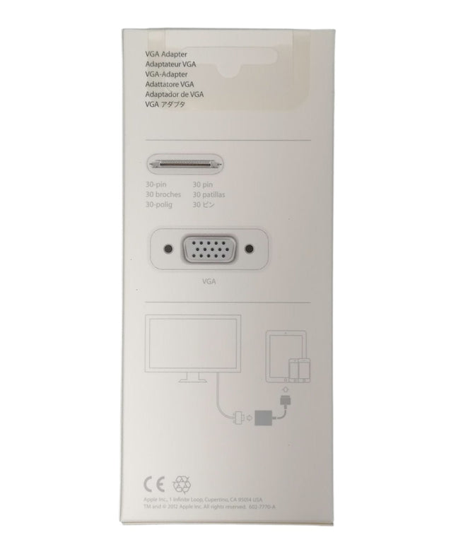 Apple 30 Pin to VGA Adapter A1368 iPad iPhone iPod Touch