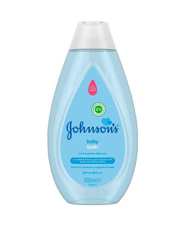 Johnson & Johnson Baby Bath Gentle Cleansing Hypoallergenic & No More Tears, 500mL Each