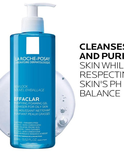 La Roche-Posay Effaclar Purifying Foaming Gel, 400 ml