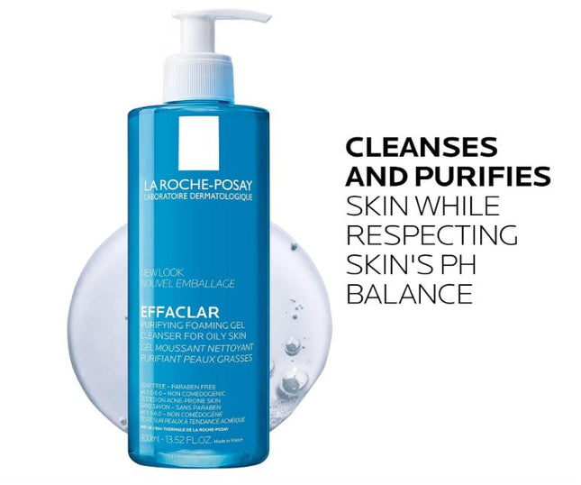 La Roche-Posay Effaclar Purifying Foaming Gel, 400 ml