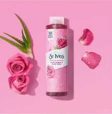 Body Wash Refreshing Cleanser Rose Water & Aloe Vera Made Natural Extracts 22 Oz Multicolour 650 ml