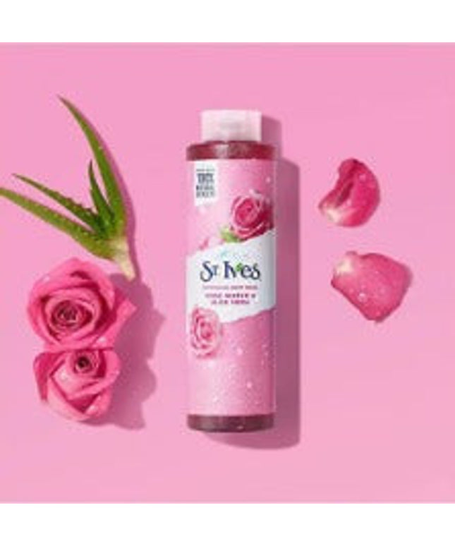 Body Wash Refreshing Cleanser Rose Water & Aloe Vera Made Natural Extracts 22 Oz Multicolour 650 ml