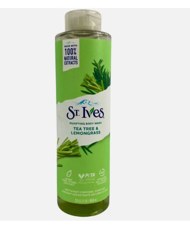 St. Ives - Tea Tree & Lemongrass Purifying Body Wash 22 Fl Oz NEW