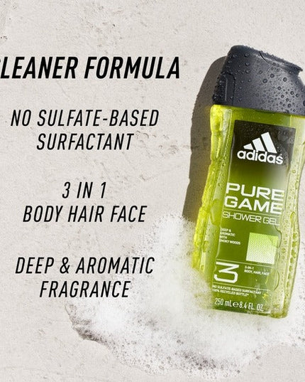 adidas shower gel 400ml pure game