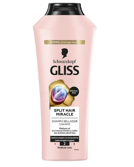 Gliss Split Hair Miracle Shampoo Anti-Frizz Shampoo - Moisturizing Shampoo 400 mle