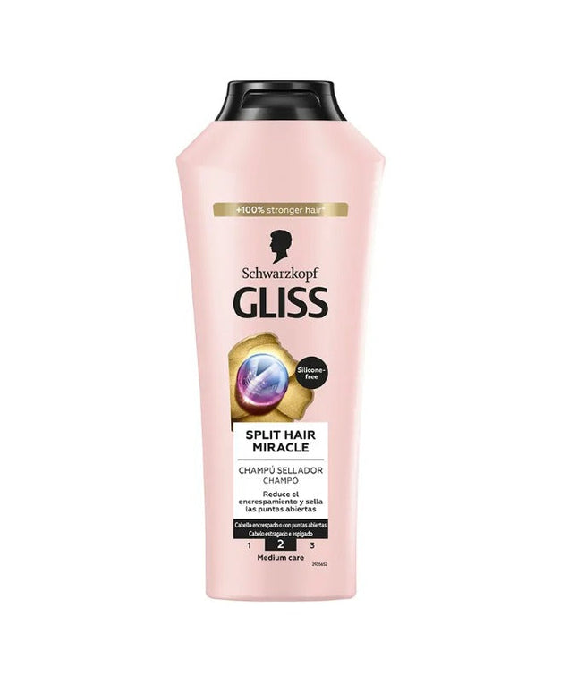 Gliss Split Hair Miracle Shampoo Anti-Frizz Shampoo - Moisturizing Shampoo 400 mle
