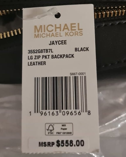 Michael Kors Jaycee Large Pebbled Leather Backpack