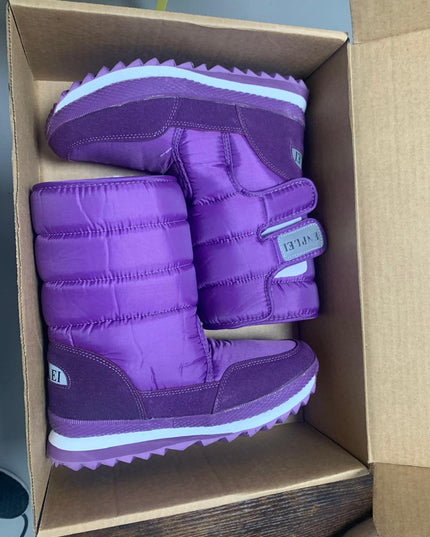 Size: 41 - DADAWEN Women's Waterproof Frosty Snow Boot Purple