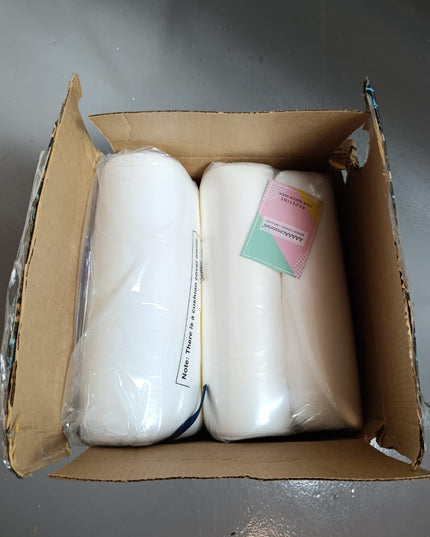 AAAAAcessories D-Shaped Chair Cushions for Dining Chairs with Ties and Removable Cover, 43 cm W x 40 cm L x 5 cm H, Set of 6, Blue