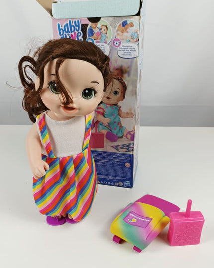 Baby Alive Time for School Baby Doll Set, Back to School Toys for 3 Year Old Girls & Boys & Up, 12 Inch Baby Doll, Brown Hair