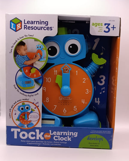 Learning Resources Tock The Learning Clock Pink, 1 Piece, Ages 3+, Educational Talking Clock