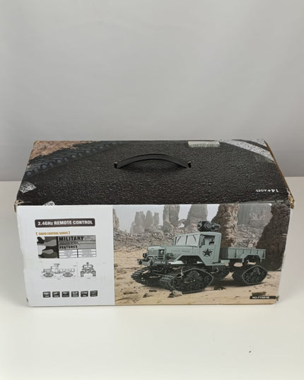 Spobot RC Military Transport Truck, RC Off-Road Vehicle 6WD with All Terrain, Remote Control Rack Car With2 Set of Batteries &Realistic Light is Good for Kid Gift