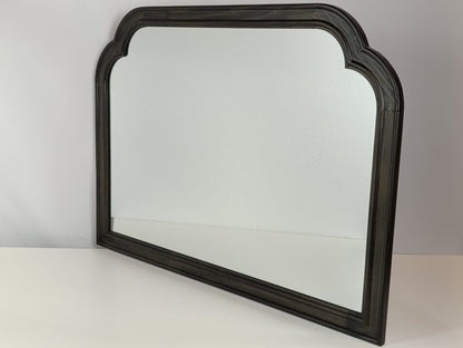 Sealed-92Cm X 66Cm French Country Mantle Wood Mirror Natural-Threshold™ (Black Color) (Open Box)