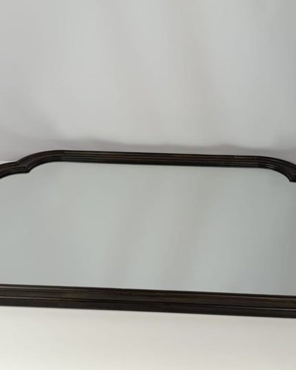 SEALED-92CM x 66CM French Country Mantle Wood Mirror Natural-Threshold™ (BLACK COLOR)