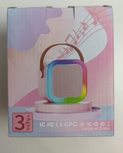 Mini Karaoke Machine for Kids Adults,Portable Bluetooth Speaker with 2 Wireless Microphones, MP3 Music Player Gifts Toys for Girls 3-12 Year Old Birthday Family Home Party (Pink 2 Mics)