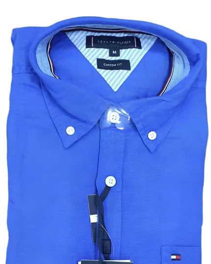 Tommy Hilfiger Men’s Long Sleeve Shirt, BLUE