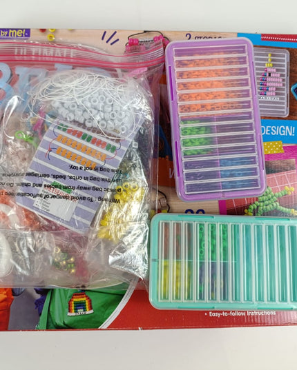 Made By Me Ultimate Bead Pets by Horizon Group USA, Bead Pets Crafts for Kids, Includes Over 1400 Beads, Cording, Keychains & Carabiner Clips, Design Templates, Storage Cases & More