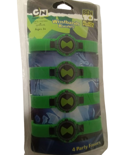 Ben 10 wrist band Bracelete 4 Qty Wristbands
