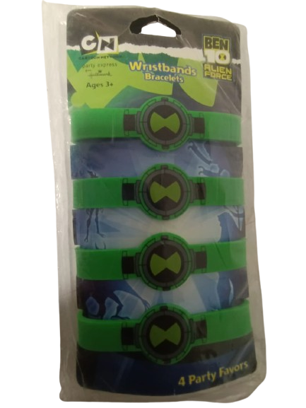 Ben 10 wrist band Bracelete 4 Qty Wristbands