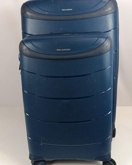 Ricardo Contour Polypropylene Hardside Travel Luggage 2pc Set, Blue