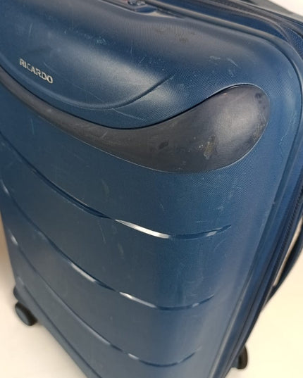 Ricardo Contour Polypropylene Hardside Travel Luggage 2pc Set, Blue