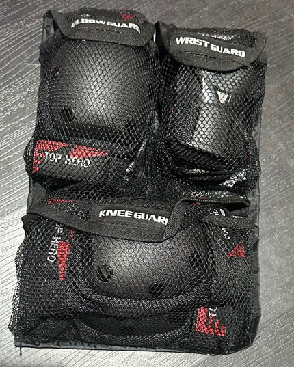 Top Hero Multi-Sport Protective 3-Pack ~ Knee, Elbow & Wrist Guards