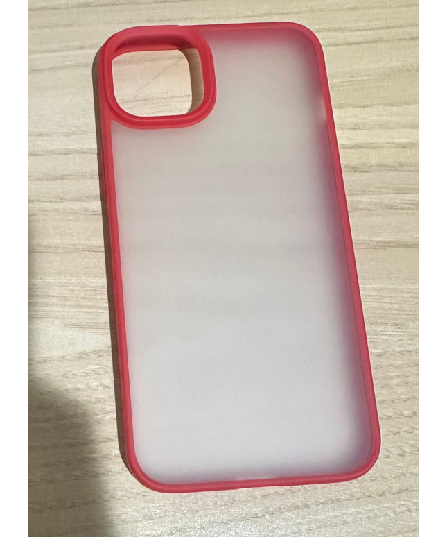 iPhone 15 plus case translucent matte hard back cover