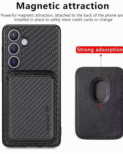 Samsung Galaxy S24 case magnetic back magsafe card holder leather pocket