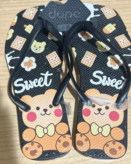 Phonolite printed bear women's slipper