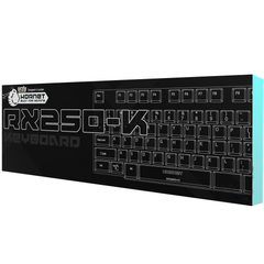 Orzly White Gaming Keyboard RGB USB Wired Rainbow Keyboard Designed for PC Gamers, PS4, PS5, Laptop, Xbox, Nintendo Switch, RX-250 Hornet Edition
