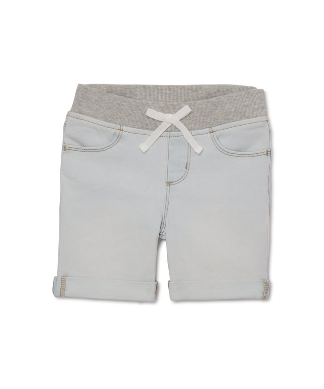 SIZE XXL 18 - Wonder Nation Girls Knit Waist Denim Bermuda Shorts