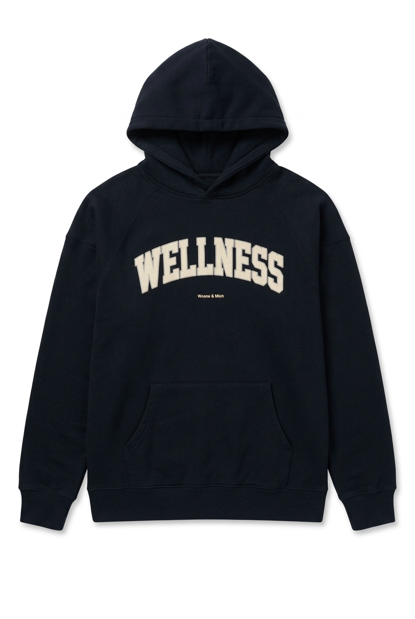 Swag M/Jan Wellness Men's Hooded - Black (Style WW238)