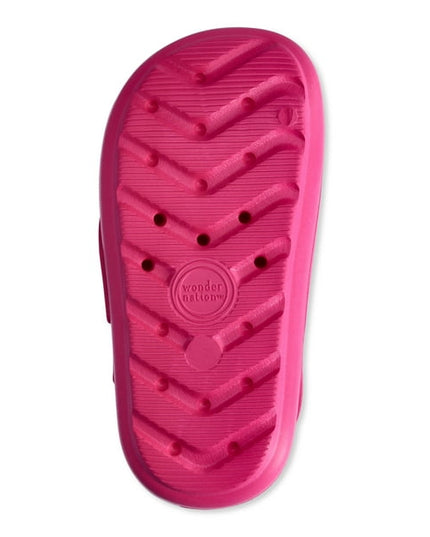 SIZE: 5-6 - Wonder Nation Toddler Girls Eva Slide Sandals