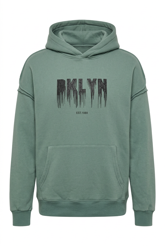 Swag M/Jan Brooklyn Men's Hooded Sweatshirt - Green (Style TMS001)