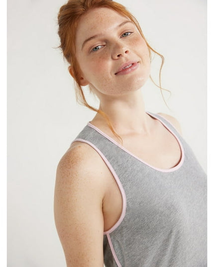 SIZE: XL - Joyspun Women's Cotton Blend Sleeveless Sleep Chemise