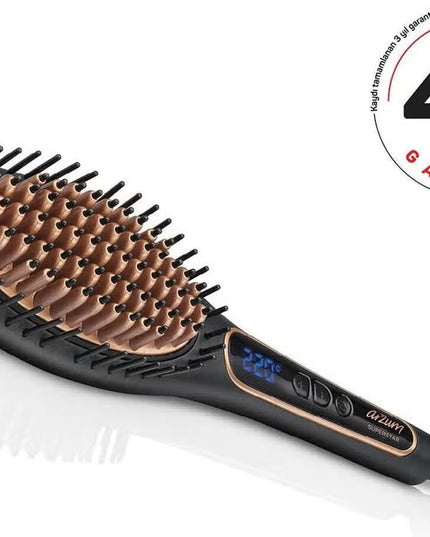 Arzum Superstar Hair Straightener Brush Black AR5036