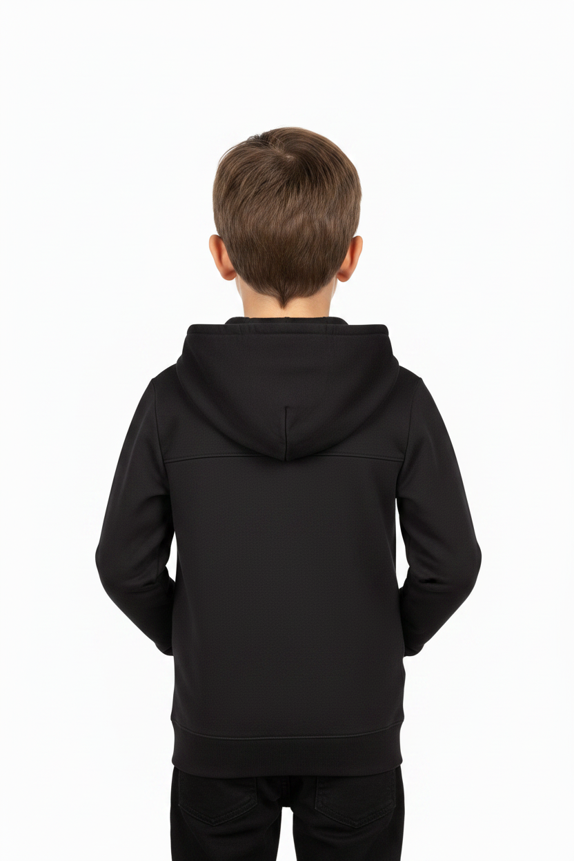 Back - Kid Wearing Hoodie