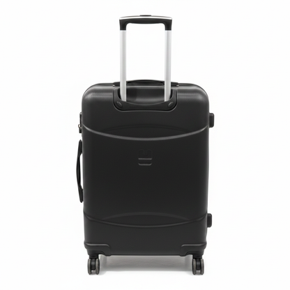 Back view - black luggage