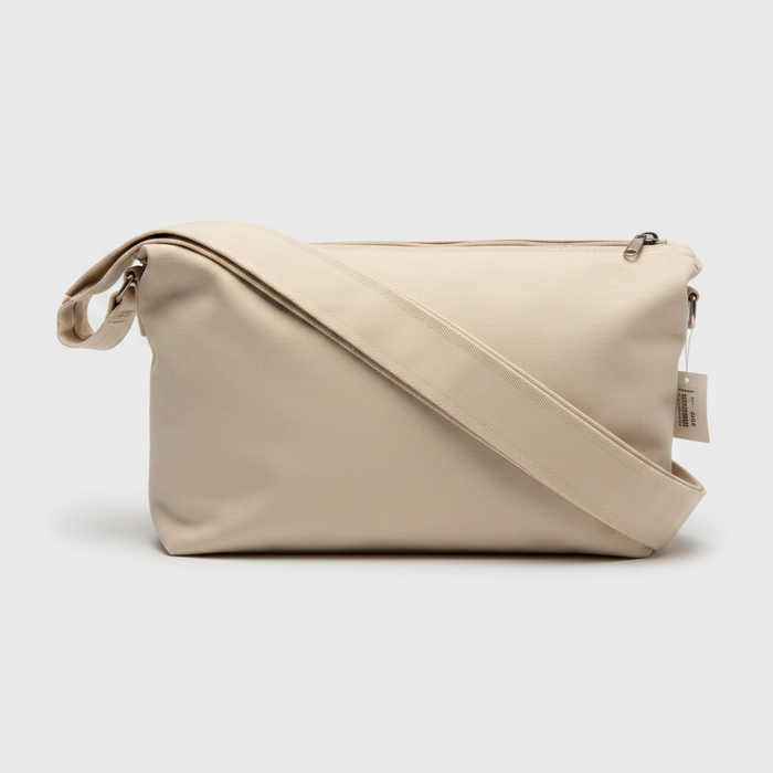 Clearance of Bag – Soft Bag Women Nylon Shoulder Bag Creamy Color