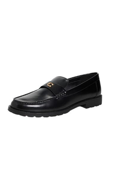 Clearance of Coach Loafers – Jocelyn Leather Loafer Shiny Black