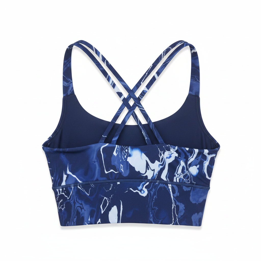 Blue Marble Sports Bra – Back