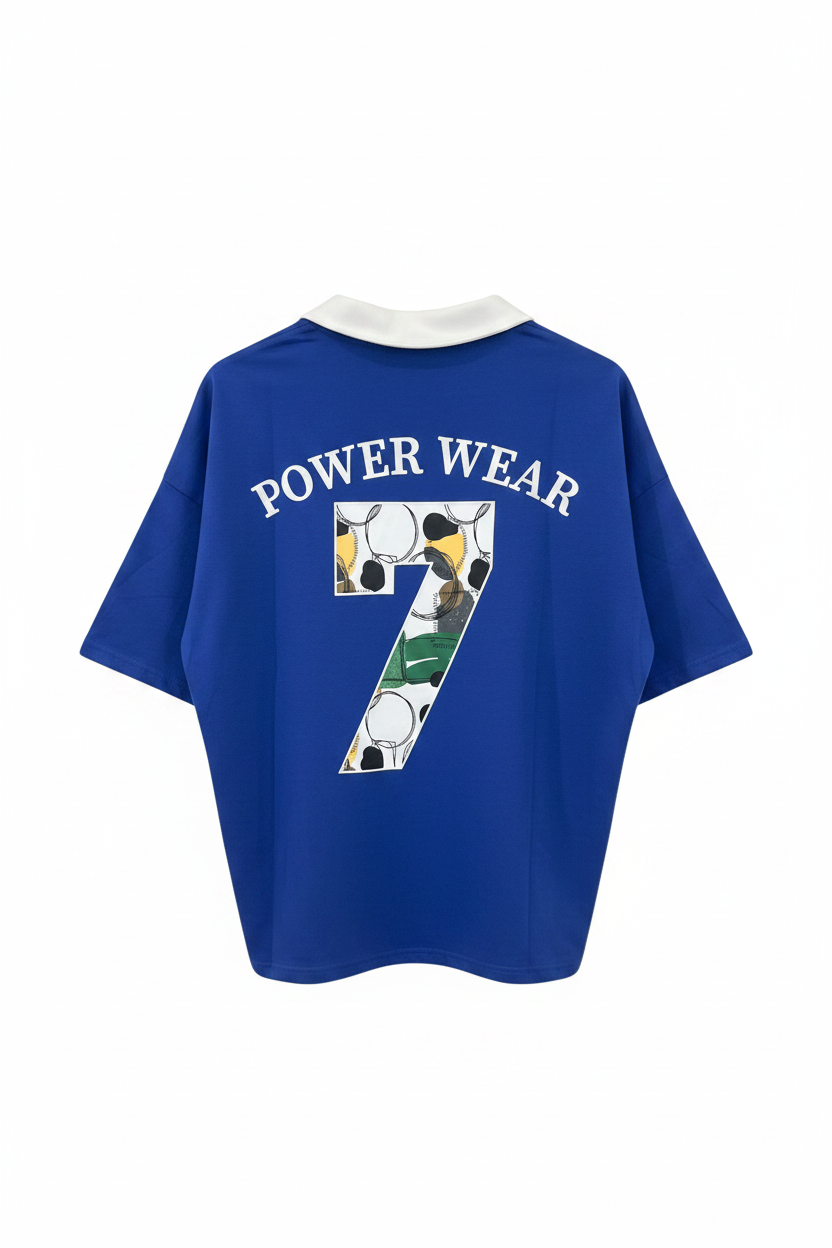 Blue Power Wear Jersey - Back