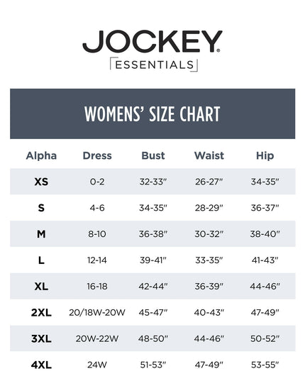 SIZE: 3XL - Jockey® Essentials Women S Underarm Smoothing Tank
